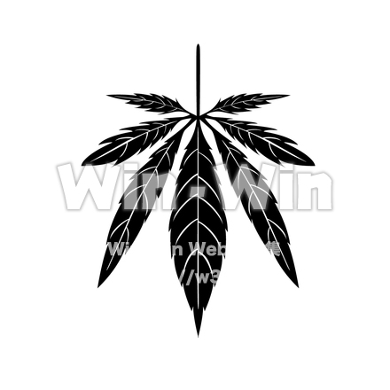 大麻のシルエット素材 W-024816
