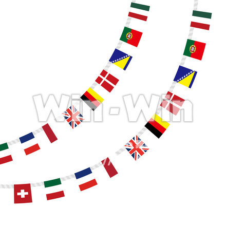 パターンブラシ（ヨーロッパ編）のCG・イラスト素材 W-024648