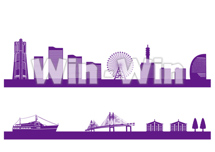 横浜シルエットのシルエット素材 W-024715