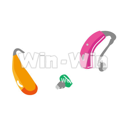 補聴器のCG・イラスト素材 W-024384