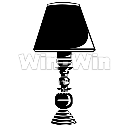 シェードランプのシルエット素材 W-025409