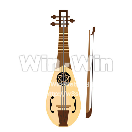 楽器レベックのCG・イラスト素材 W-025645