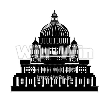 セントポール大聖堂のCG・イラスト素材 W-025986