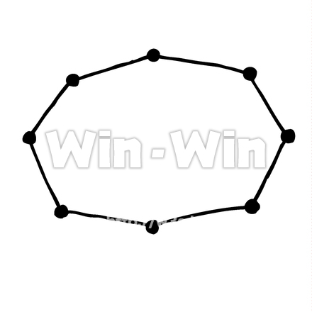 吹き出しのシルエット素材 W-024300