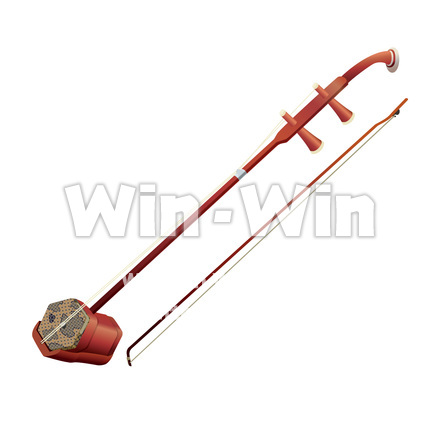 二胡のCG・イラスト素材 W-024997