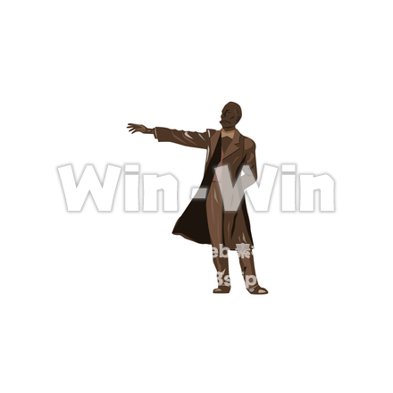 クラーク博士像のCG・イラスト素材 W-025050