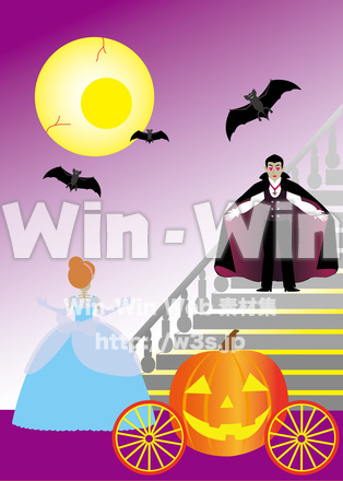 ハロウィンシンデレラのCG・イラスト素材 W-024437