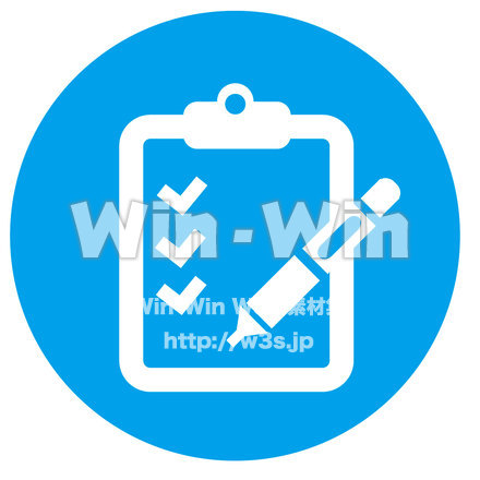 適性検査マーク（ピクトグラム）のCG・イラスト素材 W-024722