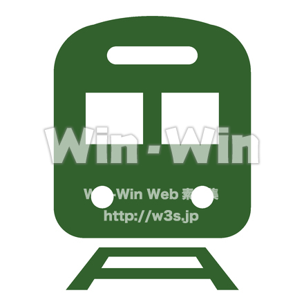 電車アイコンのCG・イラスト素材 W-025067