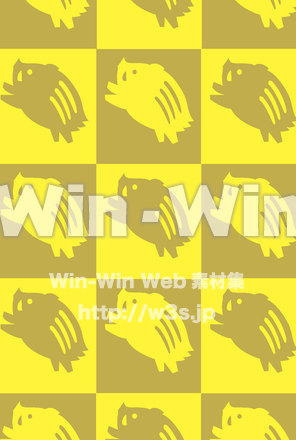 うり坊背景のCG・イラスト素材 W-025074