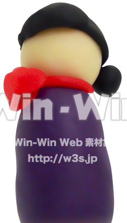 人形（受付②）の写真素材 W-024452