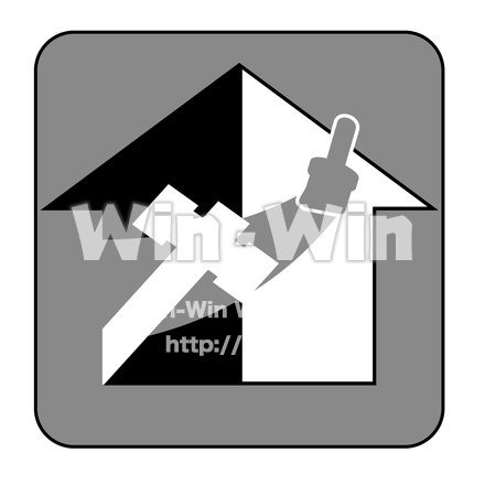 シンボルマーク　リフォームのシルエット素材 W-024402