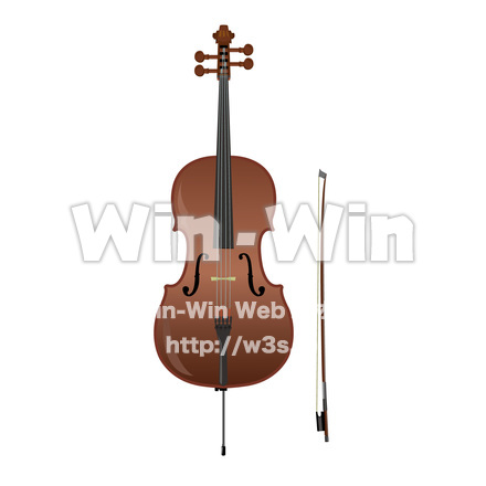 チェロのイラストのCG・イラスト素材 W-024804