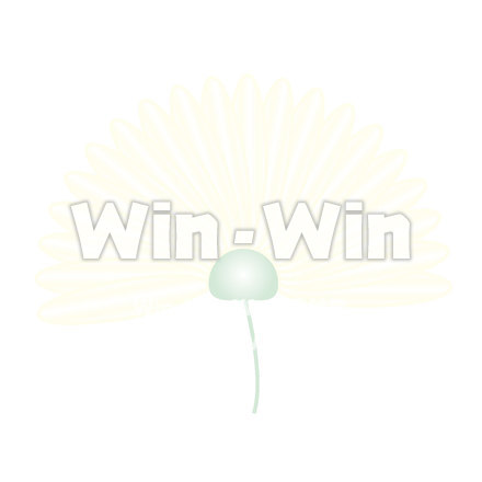 横から見た黄色花のCG・イラスト素材 W-025499