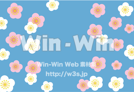 梅の背景のCG・イラスト素材 W-025275