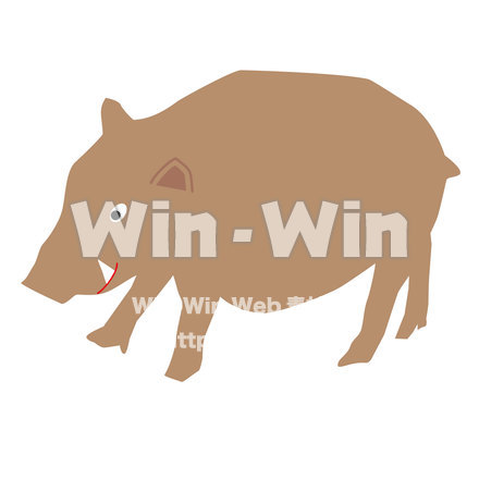 いのししのCG・イラスト素材 W-025257