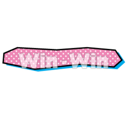 カクカク星パターンのフレームのCG・イラスト素材 W-025625