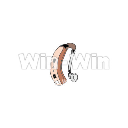補聴器のCG・イラスト素材 W-025007