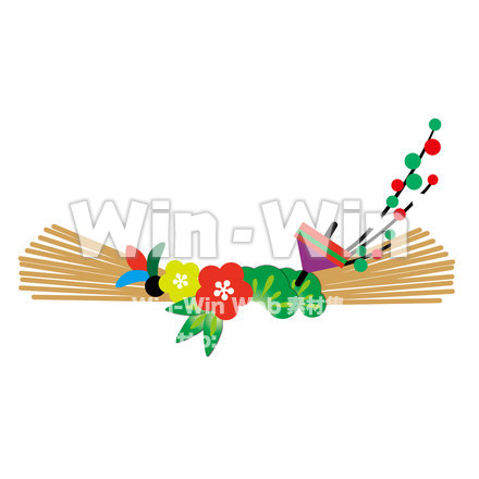 正月用飾りもののCG・イラスト素材 W-025188