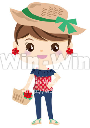 女の子のCG・イラスト素材 W-024222