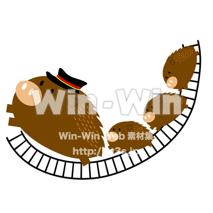 イノシシのCG・イラスト素材 W-025079