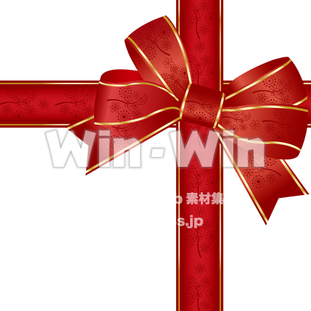 サテンのリボンのCG・イラスト素材 W-025059