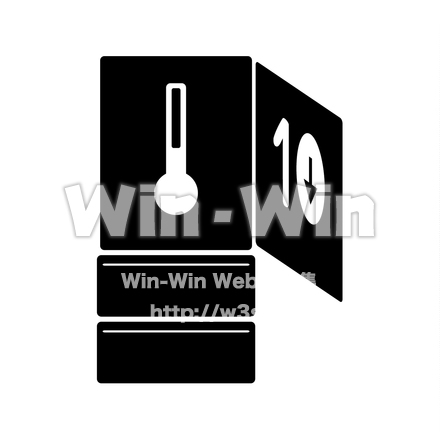 要冷蔵のシルエット素材 W-024871