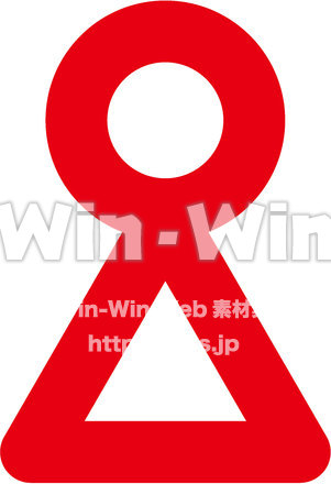 マーク女性のCG・イラスト素材 W-024410