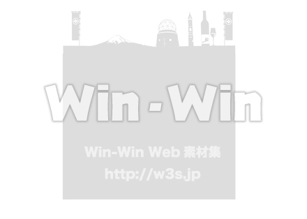 山梨の街並みのシルエット素材 W-024015