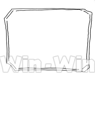 フレーム(フレームパーツ)のシルエット素材 W-024745