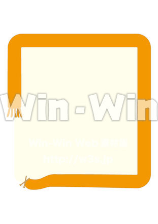 マフラーフレームのCG・イラスト素材 W-025029