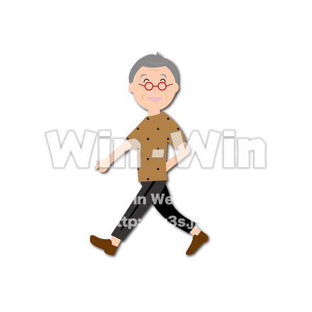 おじいさん若めのCG・イラスト素材 W-024115