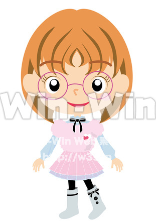 冬の女の子のCG・イラスト素材 W-025094