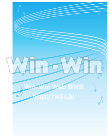 五線譜の背景のCG・イラスト素材 W-025485