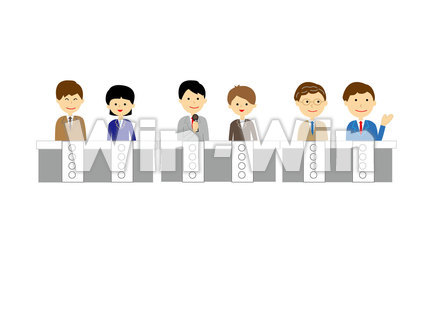 パネルディスカッションのCG・イラスト素材 W-025046