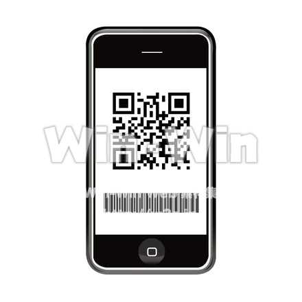 QRコード決済のCG・イラスト素材 W-025016