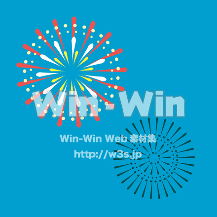 花火のCG・イラスト素材 W-025483
