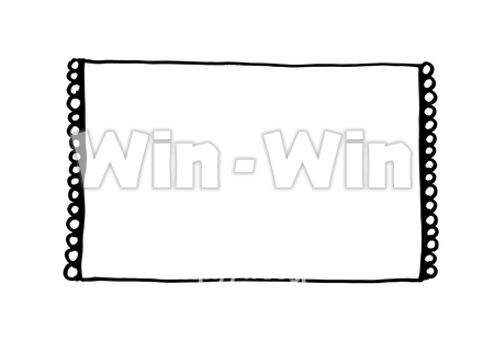 フレームのシルエット素材 W-025236