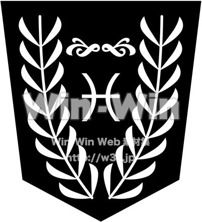 エンブレムのシルエット素材 W-024989