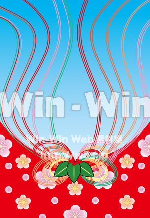 お正月背景のCG・イラスト素材 W-025100