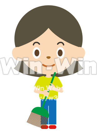 赤い靴をはいた女の子のCG・イラスト素材 W-024253