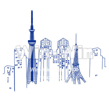 東京の街のCG・イラスト素材 W-025537