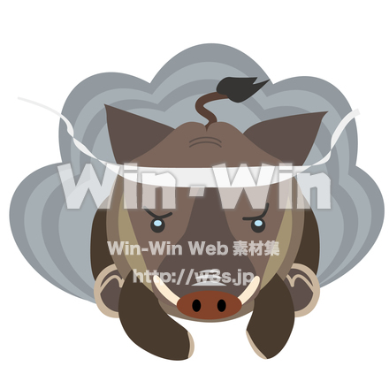 いのししのCG・イラスト素材 W-025530