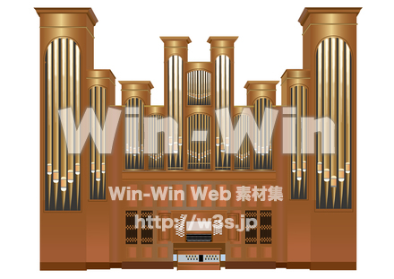 パイプオルガンのCG・イラスト素材 W-025474