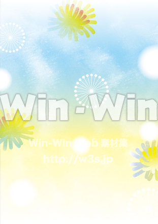 たんぽぽの背景のCG・イラスト素材 W-025240