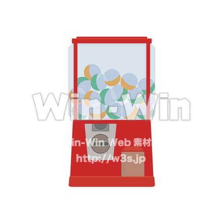 ガチャガチャのCG・イラスト素材 W-025144