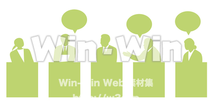 パネルディスカッション -（シルエット）のシルエット素材 W-025063