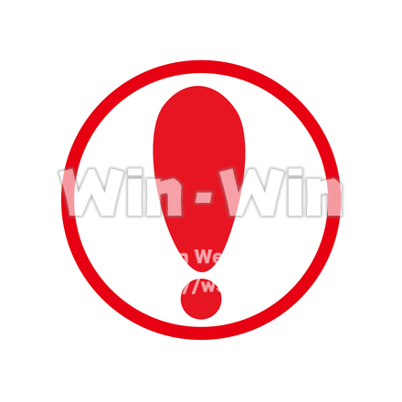 びっくりマークのCG・イラスト素材 W-025406