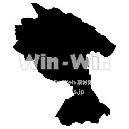 高津区のシルエット素材 W-025717