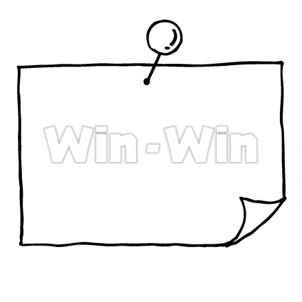 フレームのシルエット素材 W-024299